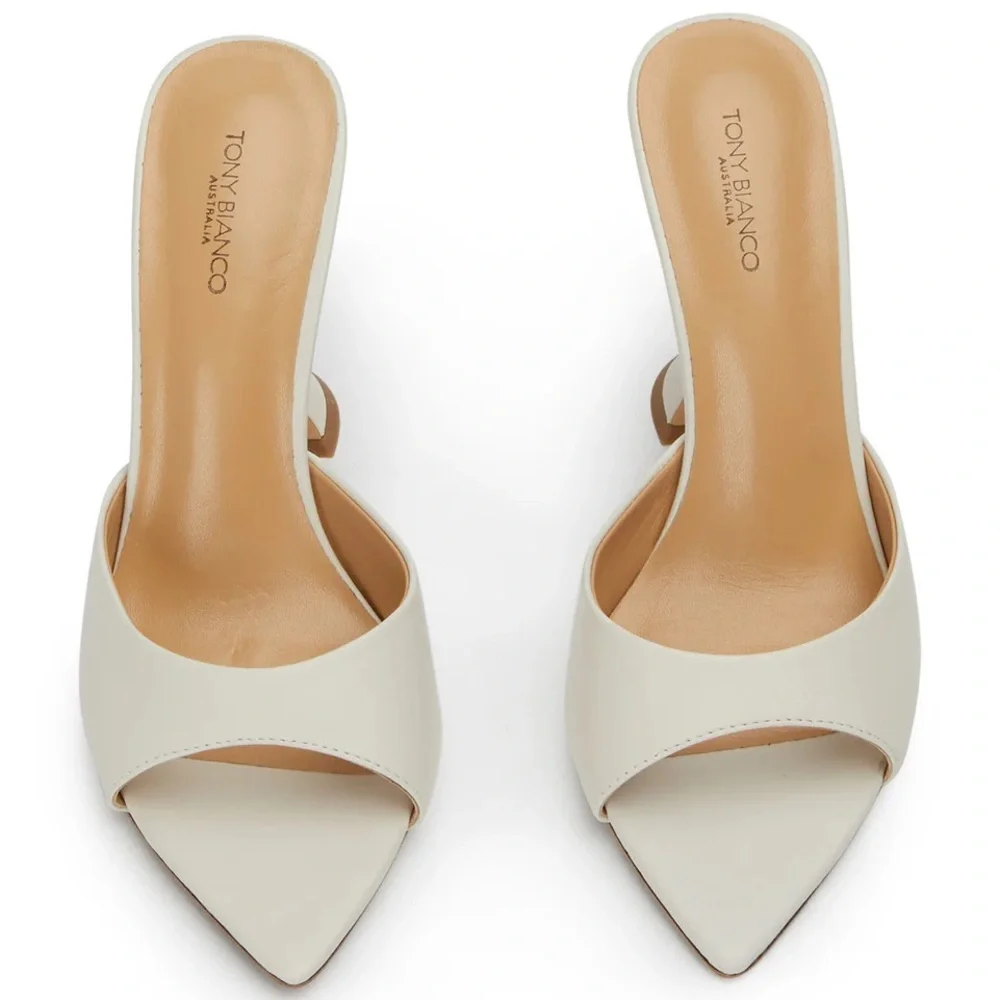 Tony Bianco Off-White Women's Mules - Picture 1 of 4